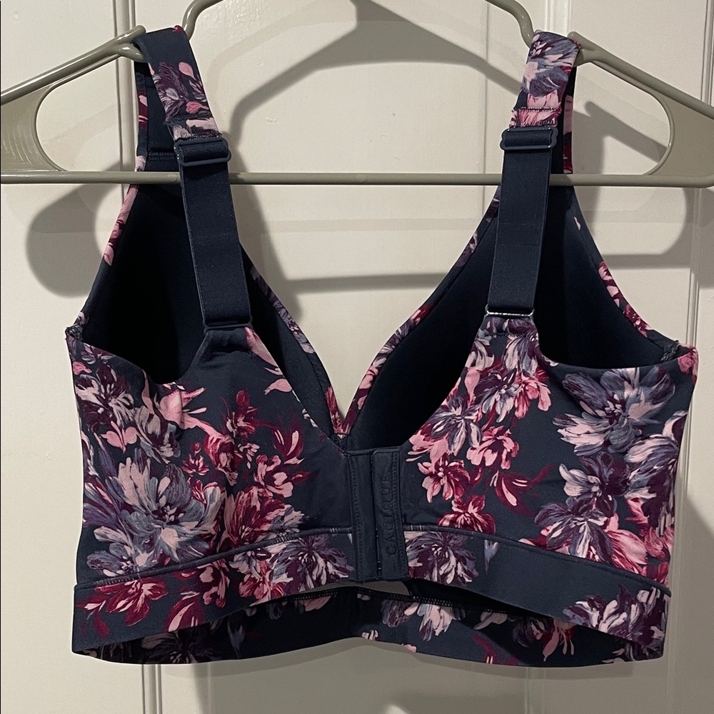 Cacique Navy and Pink Floral Bra - Picture 3 of 4